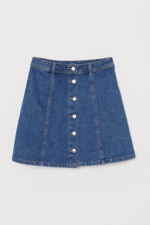 A-line Skirt - Denim blue - | H&M CA