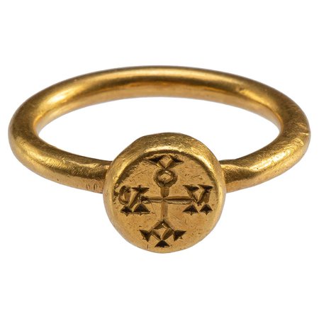 Gold Byzantine Ring For Sale at 1stDibs