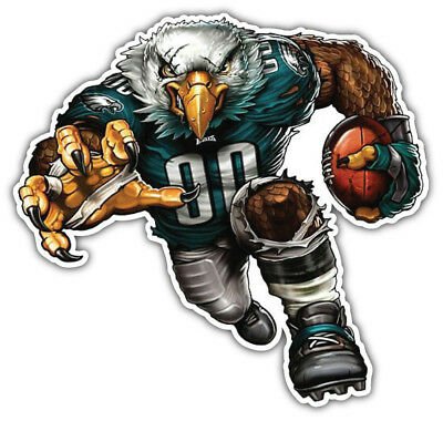 Philadelphia Eagles NFL Mascot Car Bumper Sticker Decal - 3'' or 5'' | eBay