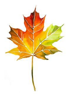 fall leaf painting wall art - Google Search