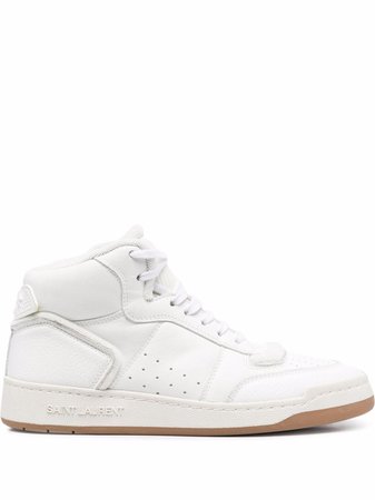 Shop Saint Laurent lace-up hi-top sneakers with Express Delivery - FARFETCH