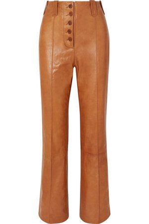 3.1 Phillip Lim | Leather flared pants | NET-A-PORTER.COM