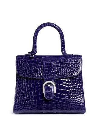 DELVAUX, 'Brillant MM' Bag in alligator leather satchel