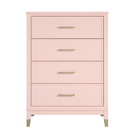 CosmoLiving by Cosmopolitan Westerleigh 4 Drawer Dresser, Pink - Walmart.com