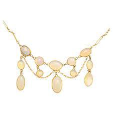 layers of opal necklace statement - Google Search