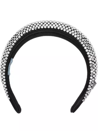 Prada crystal-embellished Silk Headband - Farfetch