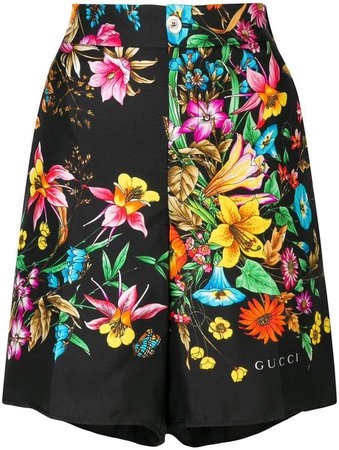 floral pattern shorts