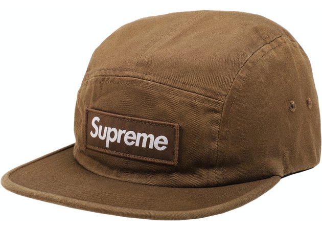 Supreme Washed Chino Twill Camp Cap (FW18) Moss - FW18