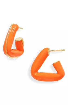 Bottega Veneta Triangle Hoop Earrings | Nordstrom