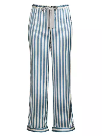 Shop Morgan Lane Chantal Silk Pajama Pants