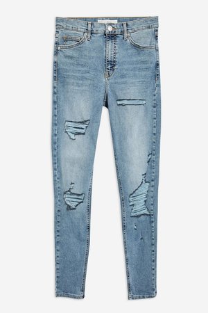 Bleach Super Ripped Jamie Jeans - Topshop USA