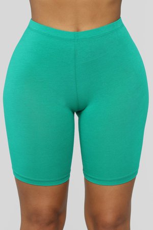 Natalee Biker Shorts - Green – Fashion Nova