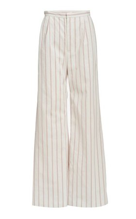 Lily Wide-Leg Cotton-Blend Pants By Markarian | Moda Operandi