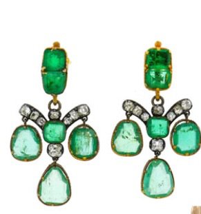 Victorian Emerald Earrings