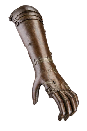 artificial left hand and forearm, 1560-1600