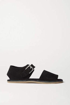 Benete Suede Sandals - Black