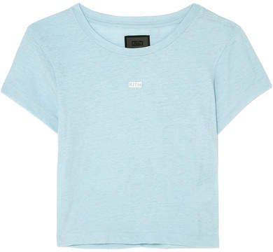 Kith Printed Slub Jersey T-shirt - Sky blue