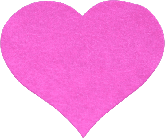 Pink Fabric Heart