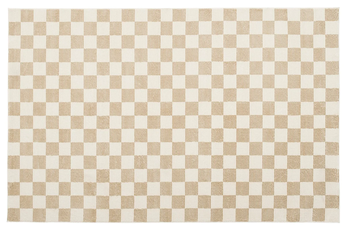 checker rug