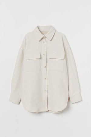 Shirt jacket - Cream - Ladies | H&M GB