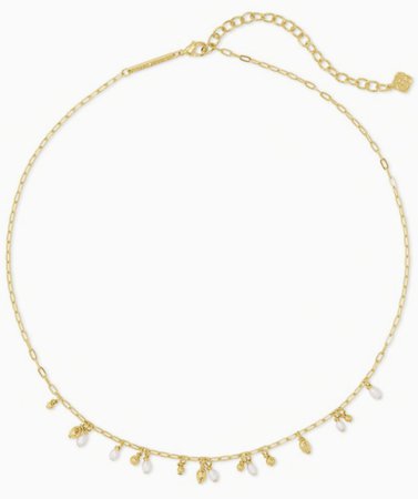 Gold Kendra Scott Pearl Necklace