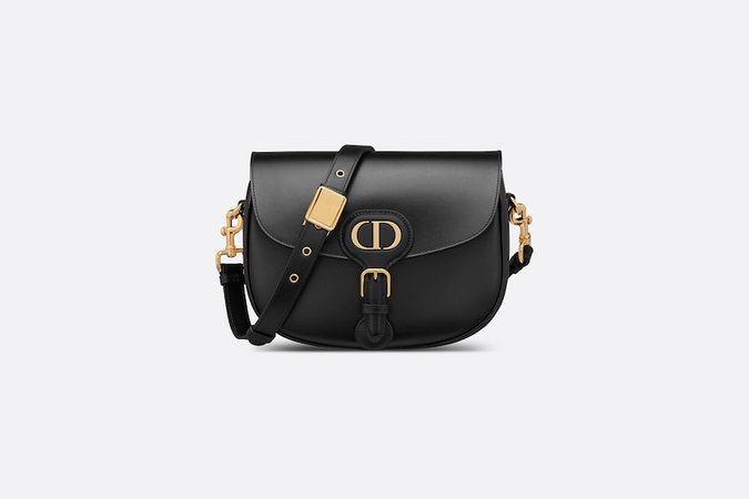 Medium Dior Bobby Bag Black Box Calfskin | DIOR
