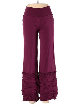 Matilda Jane Solid Maroon Purple Casual Pants Size L - 35% off | thredUP