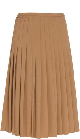 Michael Kors Collection Pleated Wool Skirt Size: 0