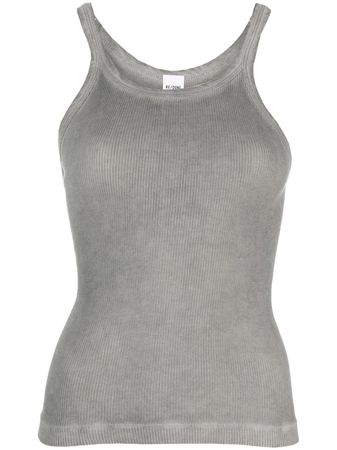 RE/DONE ribbed-knit cotton tank top