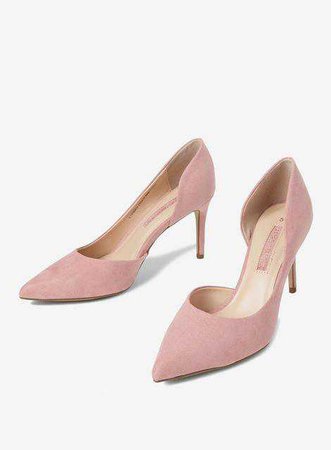 Pink Microfiber ‘Esther’ Court Shoes - Shoes- Dorothy Perkins United States