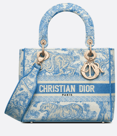 blue Dior bag