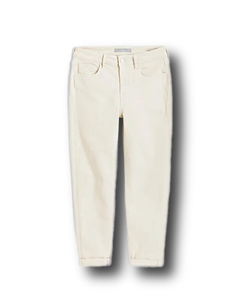 white ivory denim jeans pants