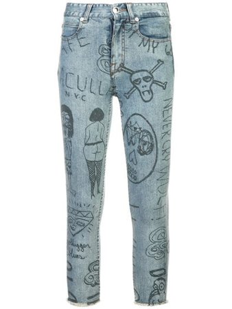 Haculla mindful doodles jeans $325 - Buy Online - Mobile Friendly, Fast Delivery, Price