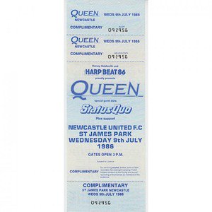vintage queen ticket - Google Search