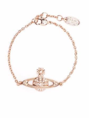 Vivienne Westwood cyrstal-Orb Chain Bracelet - Farfetch