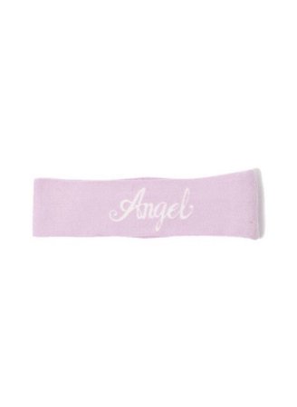 Y2K angel headband sweatband pink