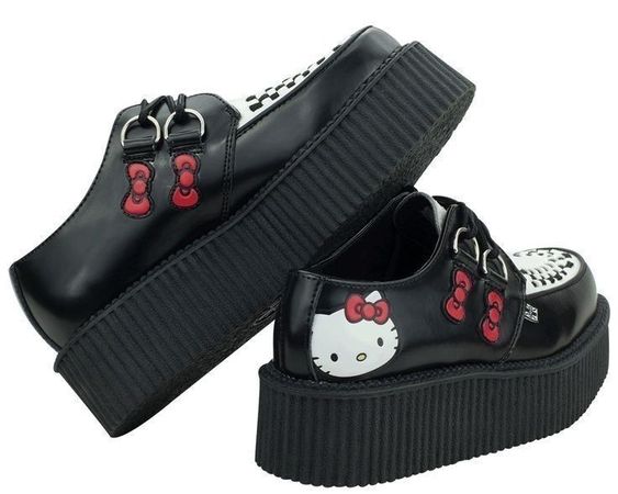 Black hello kitty shoes