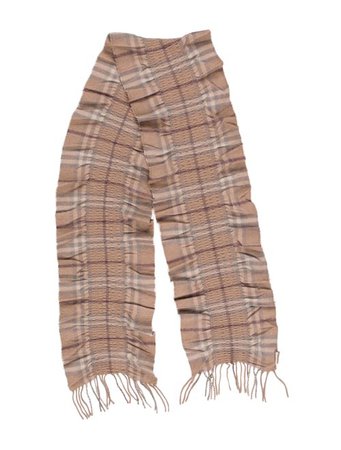 Burberry Cashmere Fringe Scarf - Accessories - BUR121611 | The RealReal