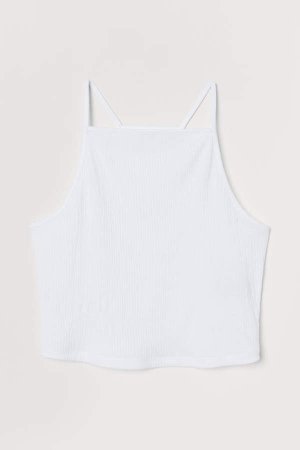 Short Camisole Top - White