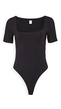 RE/DONE 80s Square Neck Thong Bodysuit | SHOPBOP