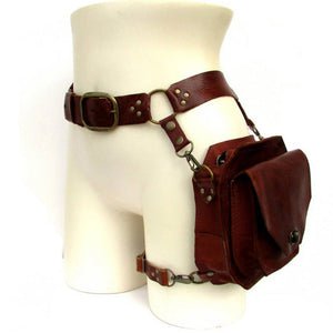 Belt Satchel Pouch Bag Side Fanny Pack Renaissance Medieval Leather Pirate – Best Gift Shoppers