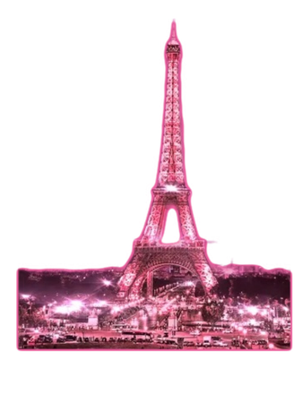 pink Eiffel tower Paris France travel background
