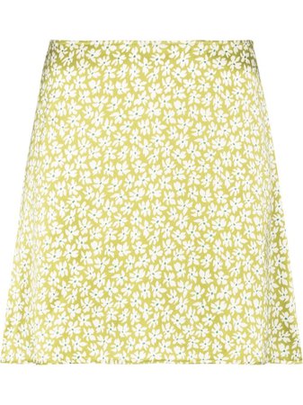 Reformation Benson floral-print Mini Skirt - Farfetch