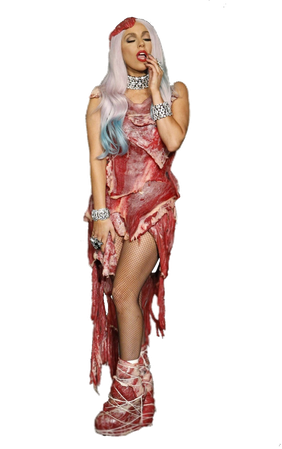 Lady Gaga Meat Dress PNG by HeavyFallenTears on DeviantArt