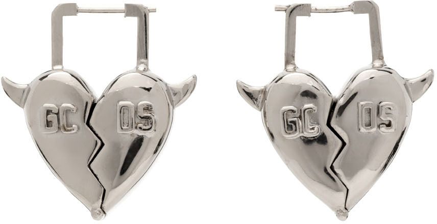 silver heartbreaker earrings gcds - Google Search