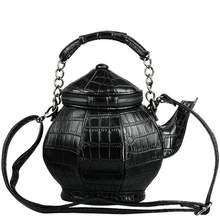 Funny Gothic Purse Teapot Shaped Crossbody Handbag Top-Handle Tote Wom – ElusiveRabbit