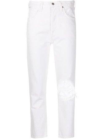 Shop white Citizens of Humanity Charlotte straight-leg jeans with Express Delivery - Farfetch