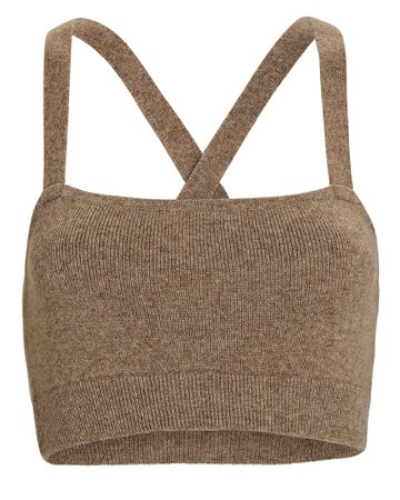 FRAME Cropped Cashmere Tank Top | INTERMIX®
