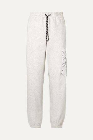 adidas Originals By Alexander Wang | Printed cotton-terry track pants | NET-A-PORTER.COM