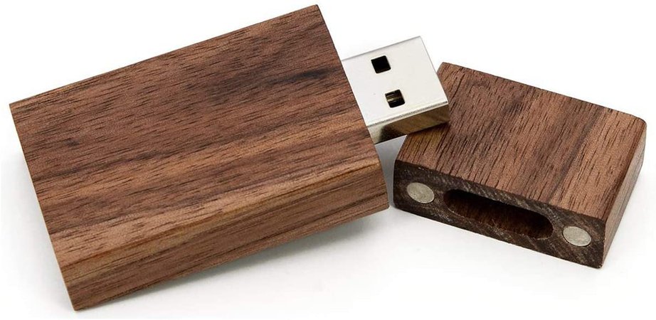 Wood Flash Drive 32GB, EASTBULL USB 2.0 High Speed Walnut Wood USB Thumb Drives Memory Stick Pen Stick (1pcs-Brown) : Electronics